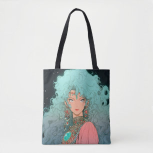 Tote Bag Imaginaire Bohème esthétique Anime Girl