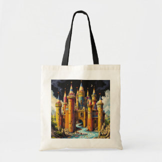 Tote Bag Imaginaire Château Cute De Crayons