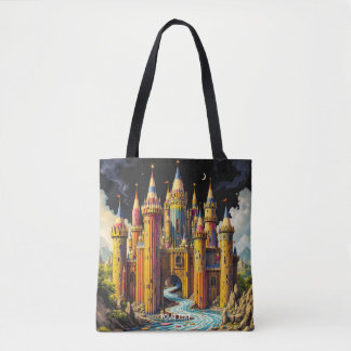 Tote Bag Imaginaire Château Cute De Crayons