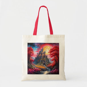 Tote Bag Imaginaire Chateau Cute Moon Trees