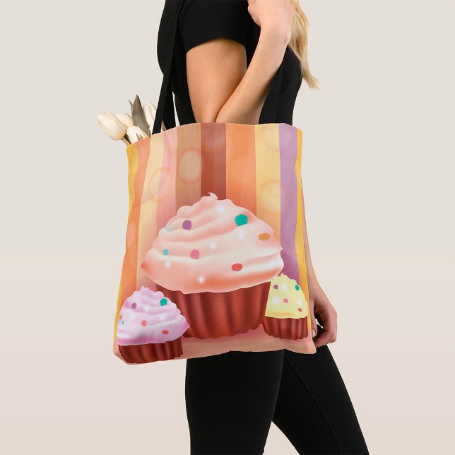 Tote Bag Imaginaire Cupcake Douceurs colorées (Créateur téléchargé)