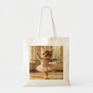 Tote Bag Imaginaire Cute Kitten Petite Ballerina