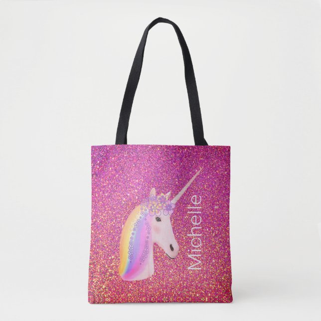 Tote Bag Imaginaire des filles de la petite Parties scintil (Devant)