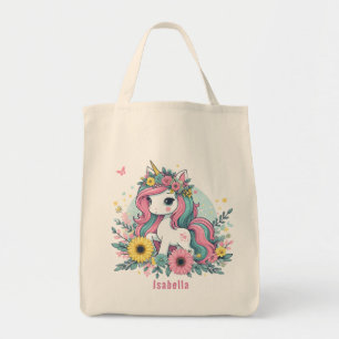Tote Bag Imaginaire floral mignon Monde enchanté de fille U