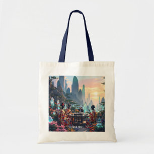 Tote Bag Imaginaire Joli Thé Planète Exotique