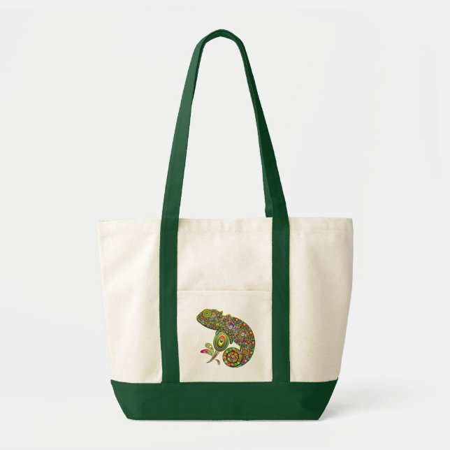 Tote Bag Imaginaire psychédélique de Chameleon (Devant)