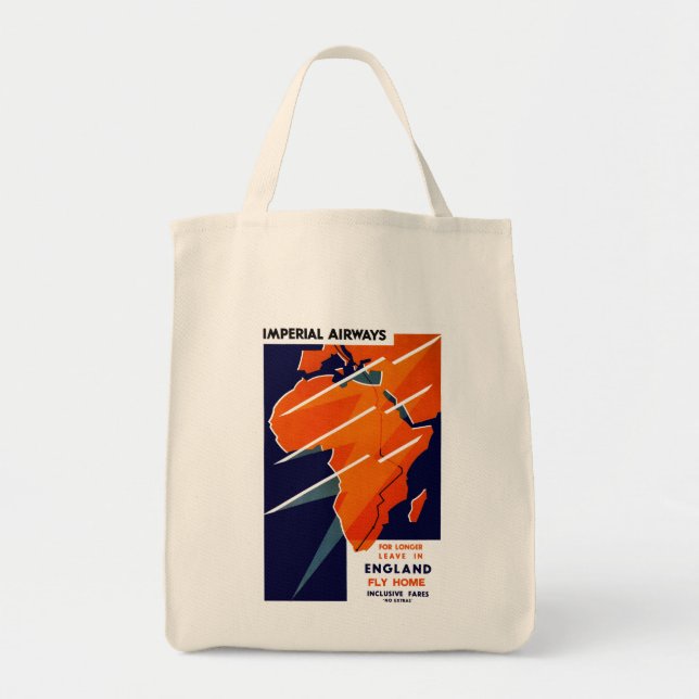 Tote Bag Imperial Airways Afrique (Devant)