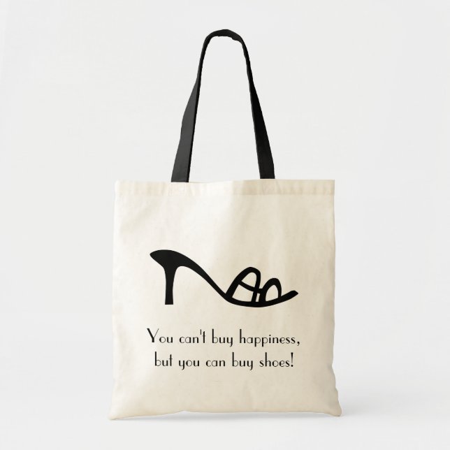 Tote Bag Impossible d'acheter le bonheur (chaussures) (Devant)