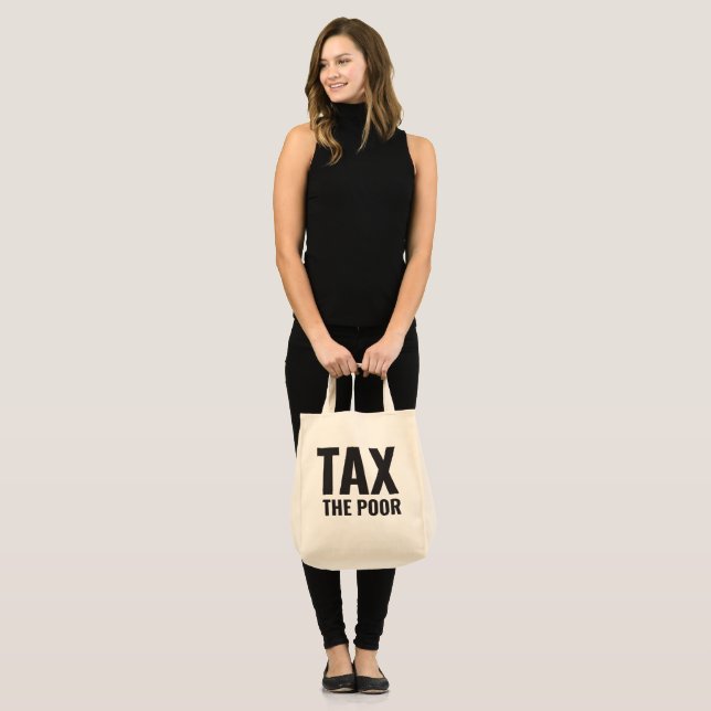 TOTE BAG IMPÔTER LES PAUVRES (Devant (modèle))