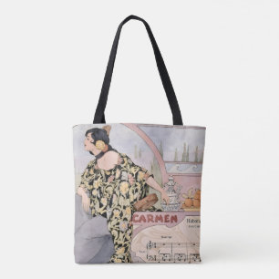 Tote Bag Impression Art Nouveau Carmen Habanera – Opéra Vin