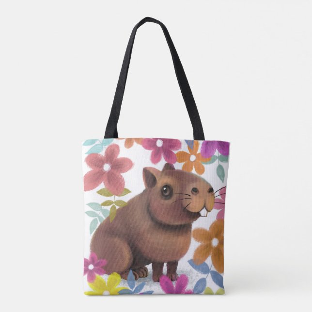 Tote Bag Impression Capybara. (Dos)