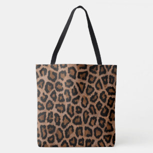 Tote Bag Impression classique de taches de léopard noir et 