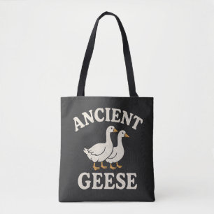 Tote Bag Impression d'art esthétique rétro d'oies anciennes