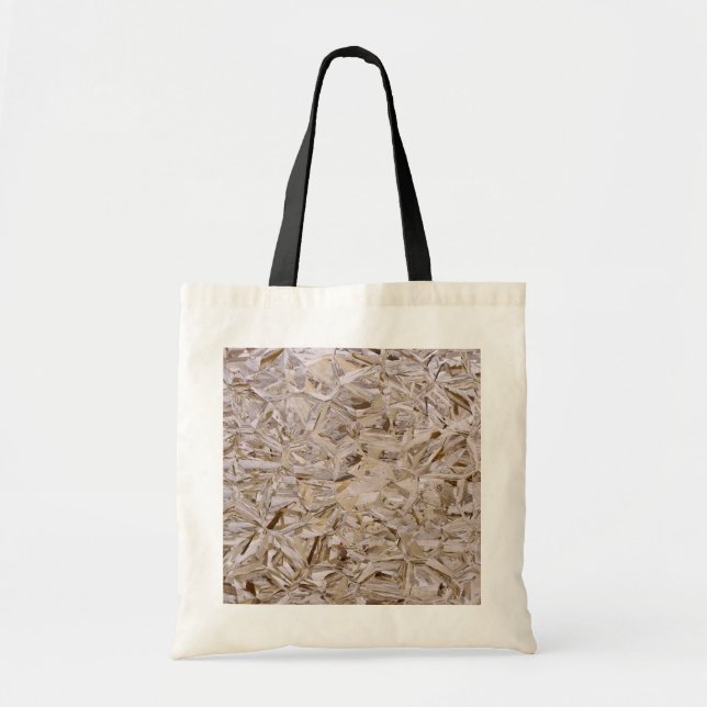 Tote Bag Impression de feuilles en contreplaqué de construc (Devant)