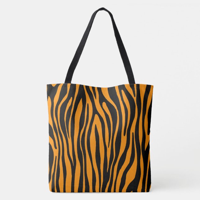 Tote Bag Impression de la Zèbre orange Princeton (Dos)