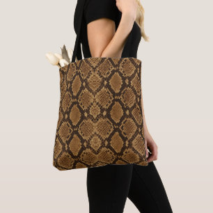 Tote Bag Impression de peau de python