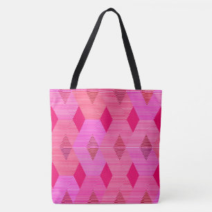 Tote Bag Impression Diamant Moderne Du Milieu Du Siècle, R