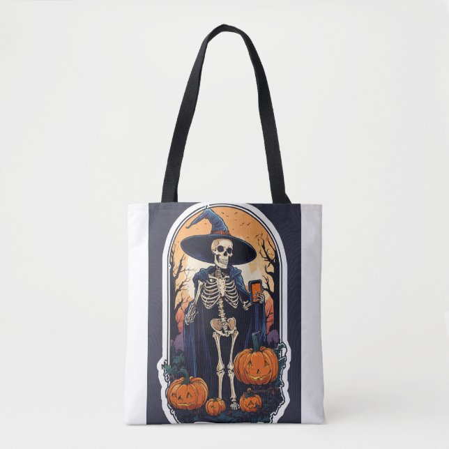 Tote Bag Impression Horreur Fourre-tout à l'épaule (Devant)