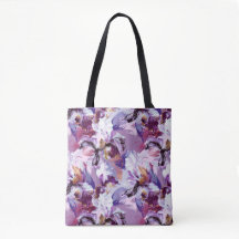 Impression Iris Abstraite Aquarelle