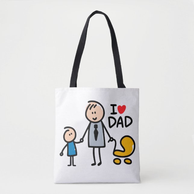 Tote Bag Impression Love Daddy (Devant)