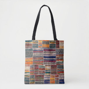 Tote Bag Impression motif de la surface composée de collag