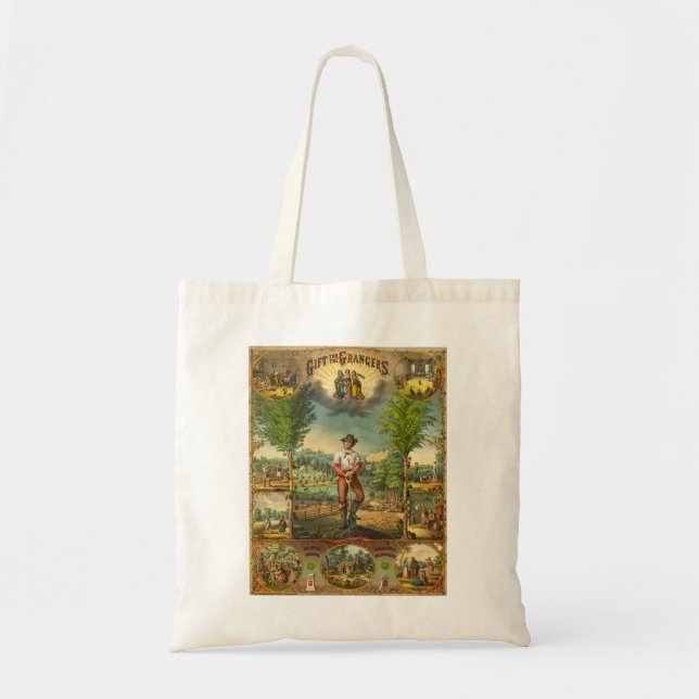 Tote Bag Impression promotionnelle Pour Membres Grange (Devant)