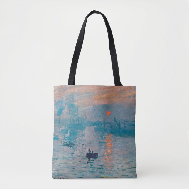 Tote Bag Impression Sunrise Claude Monet impressionniste (Devant)