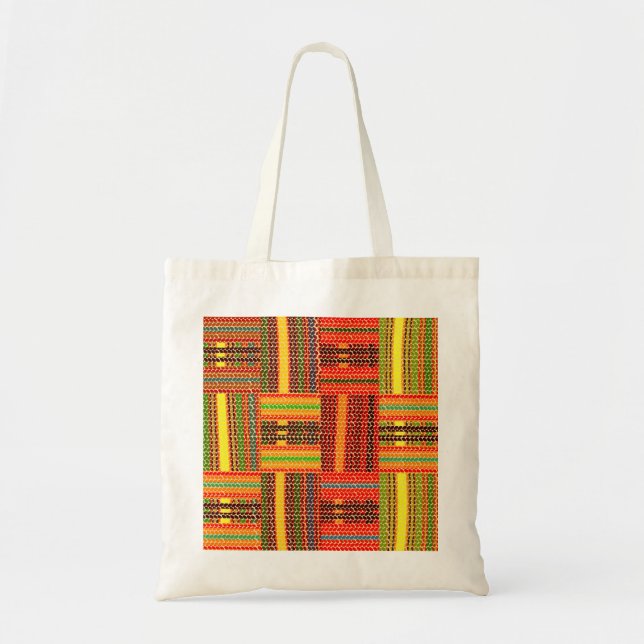 Tote Bag imprimé kente african (Devant)