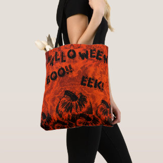 Tote Bag Imprimer Citrouille Halloween
