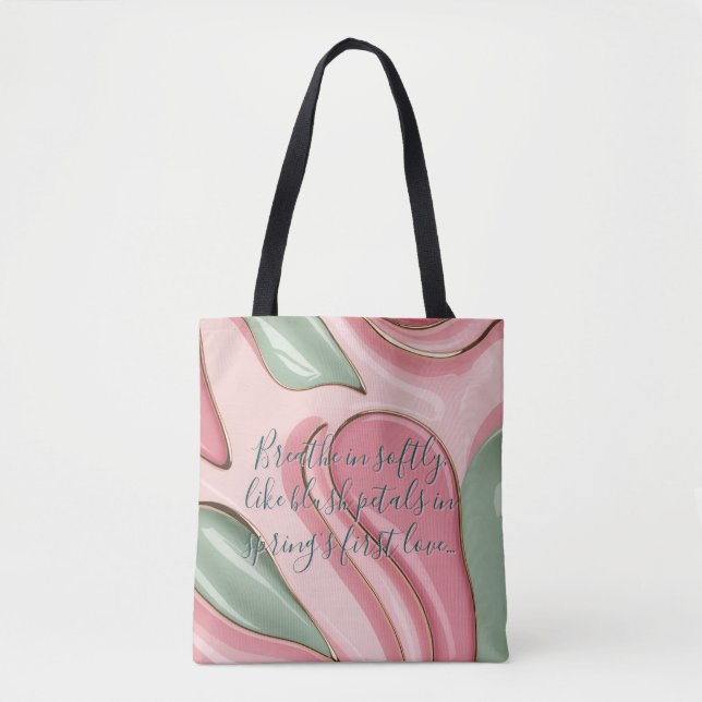 Tote bag in stylish abstract graphic tasche (Vorderseite)