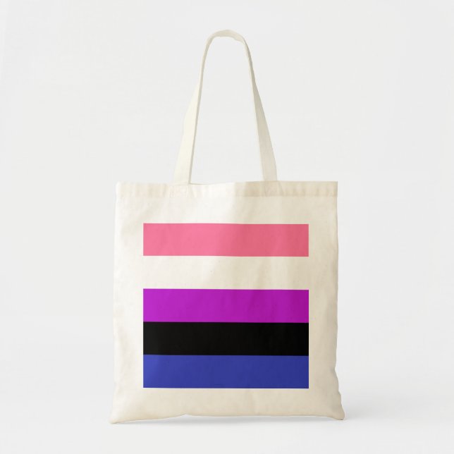Tote Bag Indicateur de la fierté du fluide genderfluide (Devant)
