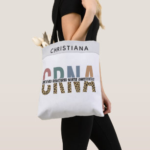 Tote Bag Infirmière anesthésiste certifiée CRNA personnalis