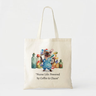 Tote Bag Infirmière avec un texte drôle pour amoureux de le