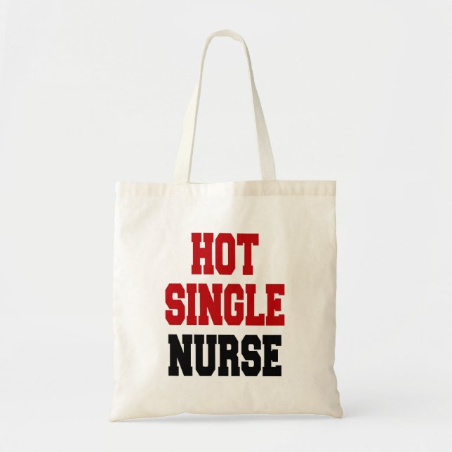 Tote Bag Infirmière célibataire (Devant)