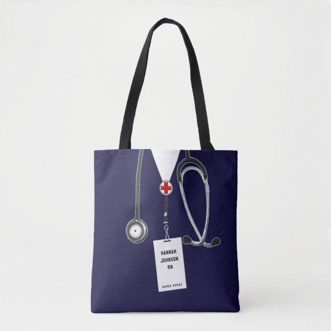 Tote Bag Infirmière créative (Devant)