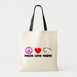 Tote Bag Infirmière d'amour de paix