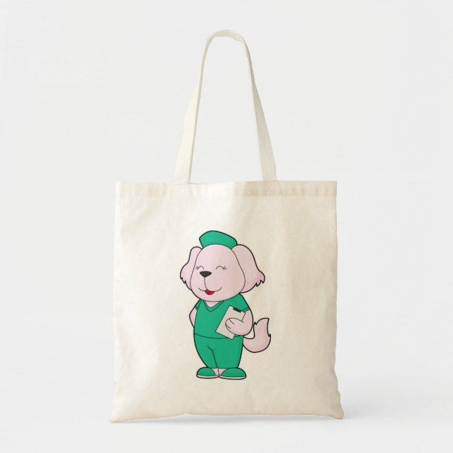 Tote Bag Infirmière de chien (Devant)