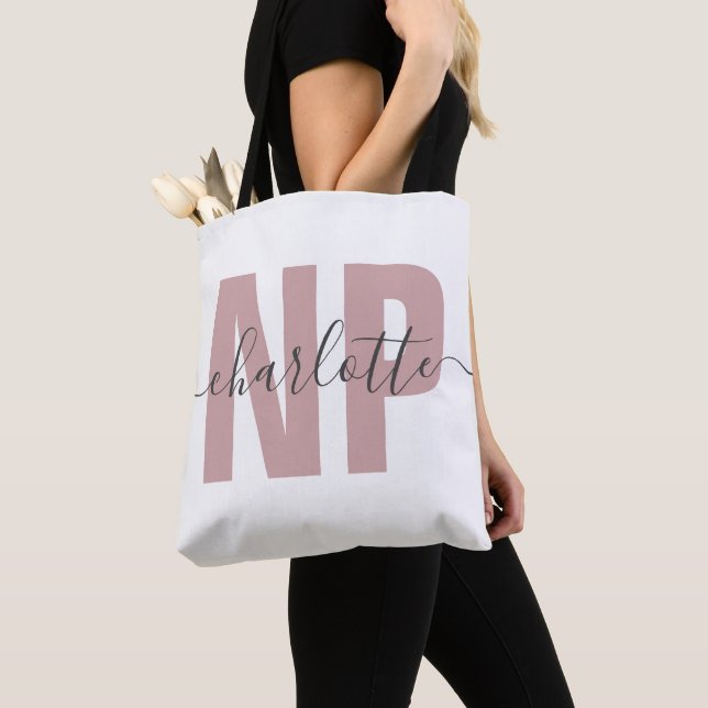 Tote Bag Infirmière de NP personnalisée Praticien Diplôme C (De près)