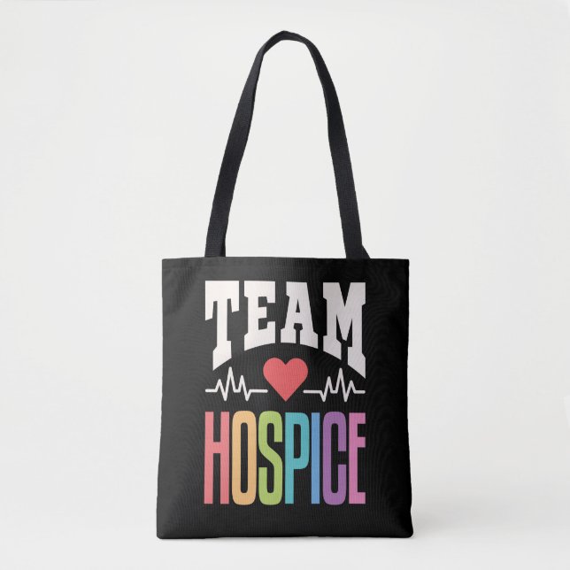 Tote Bag Infirmière en soins palliatifs de l'équipe (Devant)