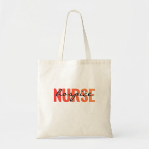 Tote Bag Infirmière en soins palliatifs Typographie moderne