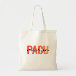 Tote Bag Infirmière en soins post-anesthésiques Typographie
