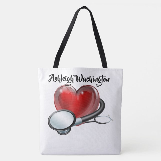 Tote Bag Infirmière Fourre-tout - Voir retour (Devant)