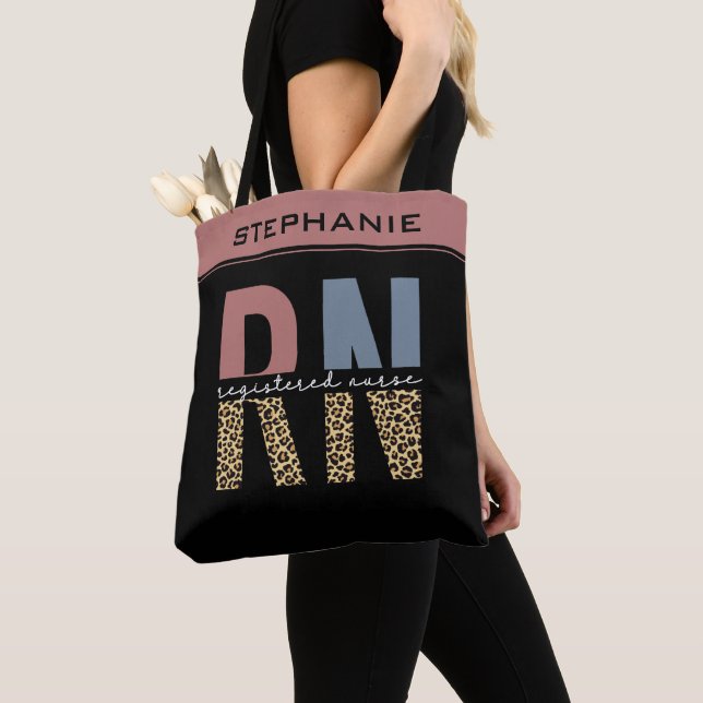 Tote Bag Infirmière inscrite à la RN personnalisée (De près)