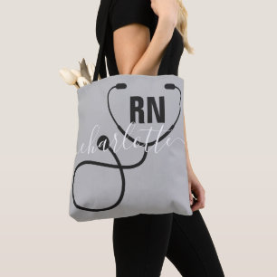 Tote Bag Infirmière inscrite à la RN personnalisée