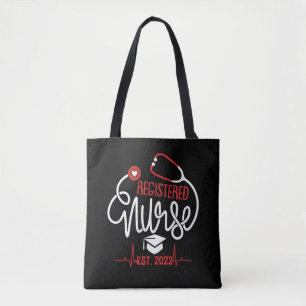 Tote Bag Infirmière inscrite Est 2022 Infirmière infirmière