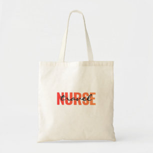 Tote Bag Infirmière itinérante Typographie moderne