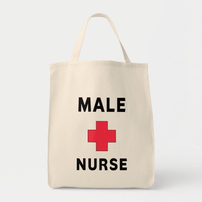 Tote Bag Infirmière masculine (Devant)