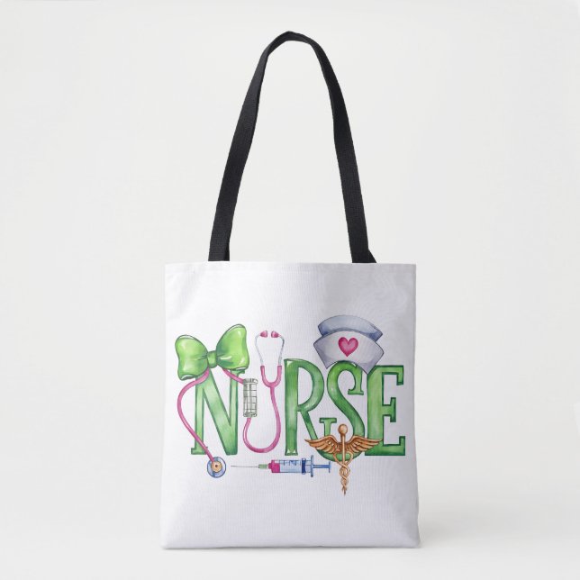 Tote Bag Infirmière, Médicale (Devant)