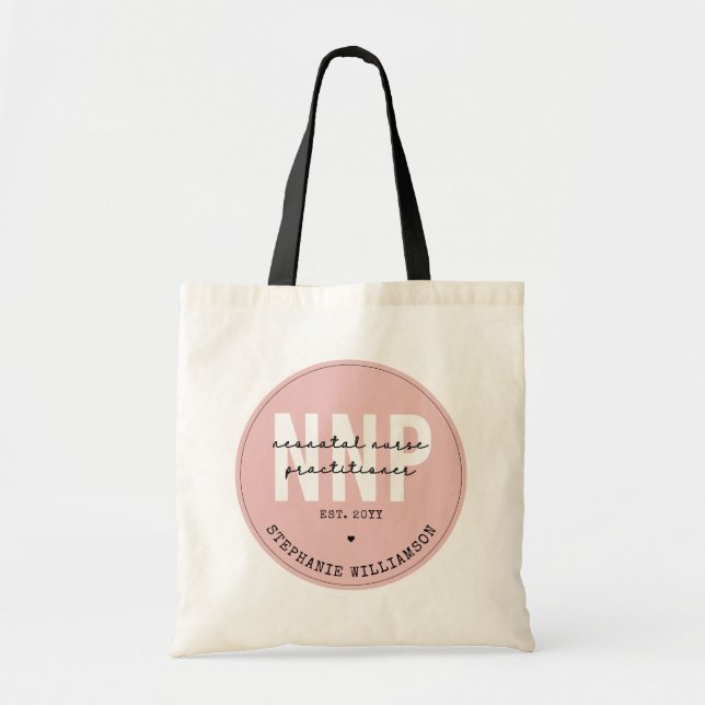 Tote Bag Infirmière néonatale NNP personnalisée (Devant)