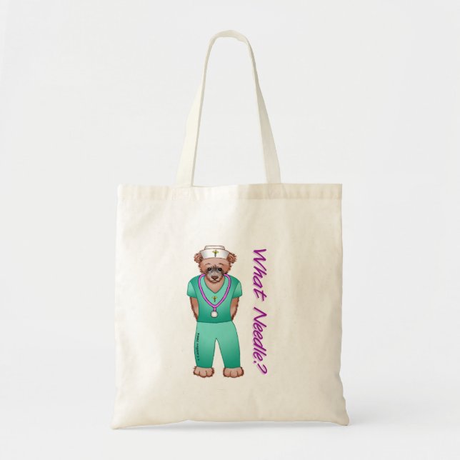 Tote Bag Infirmière ourse (Devant)